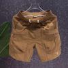 Men's Summer Pocket Zipper Cargo Shorts Loose Quick-drying Sports Casual Five-point Beach Pants