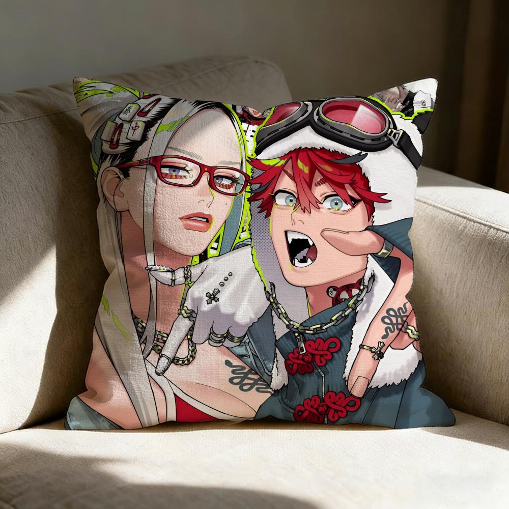 Hot Anime G-Gokurakugai Pillow Case Pillowcase, Double-sided Printed, Sofa Cushion, Bedroom Headboard Pillow