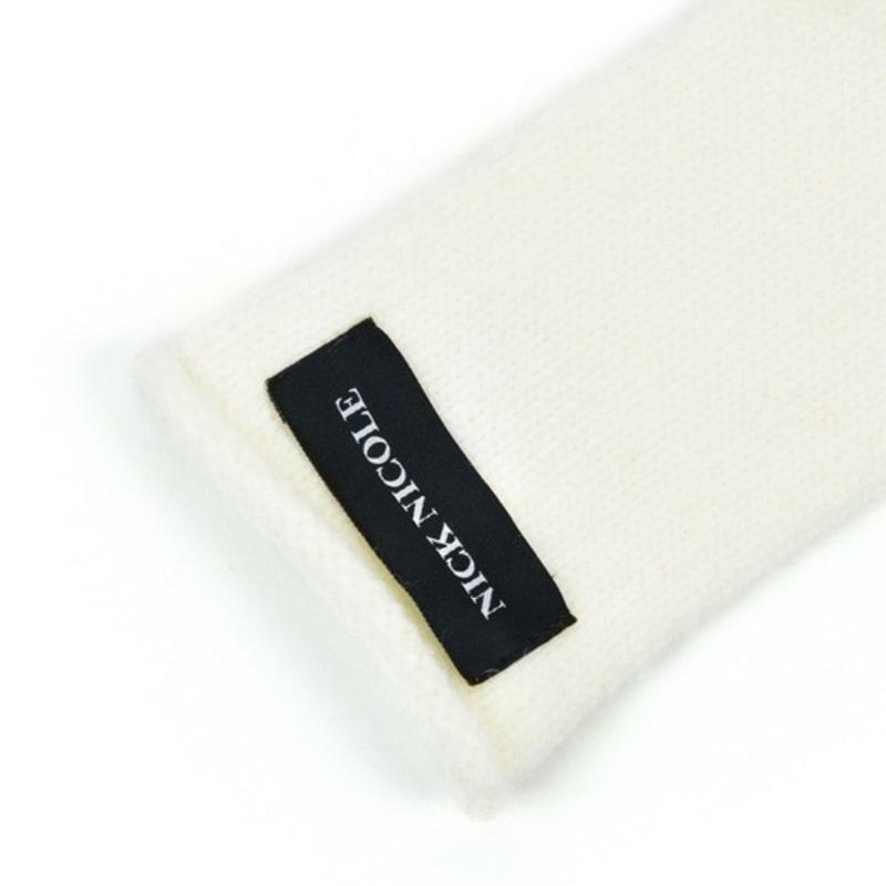 NICK&NICOLE NICOLE RIBBED KNIT GLOVES_IVORY