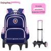 Xinjingzhou Abnehmbarer Kinder-Trolley-Schulrucksack
