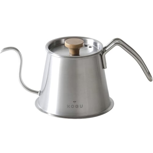 KOGU Coffee Kogu Two-Drip Pot Pro 500ml with Lid [Made in Japan] Compatible with direct flame, induction, and dishwasher, this narrow-spout kettle fea