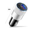 1-5Pcs 2 In 1 Mini USB Car Charger Type C 12V 3.1A 15W PD Cigar Jack Fast Charging Adapter for Mobile Phone Car Power Bank