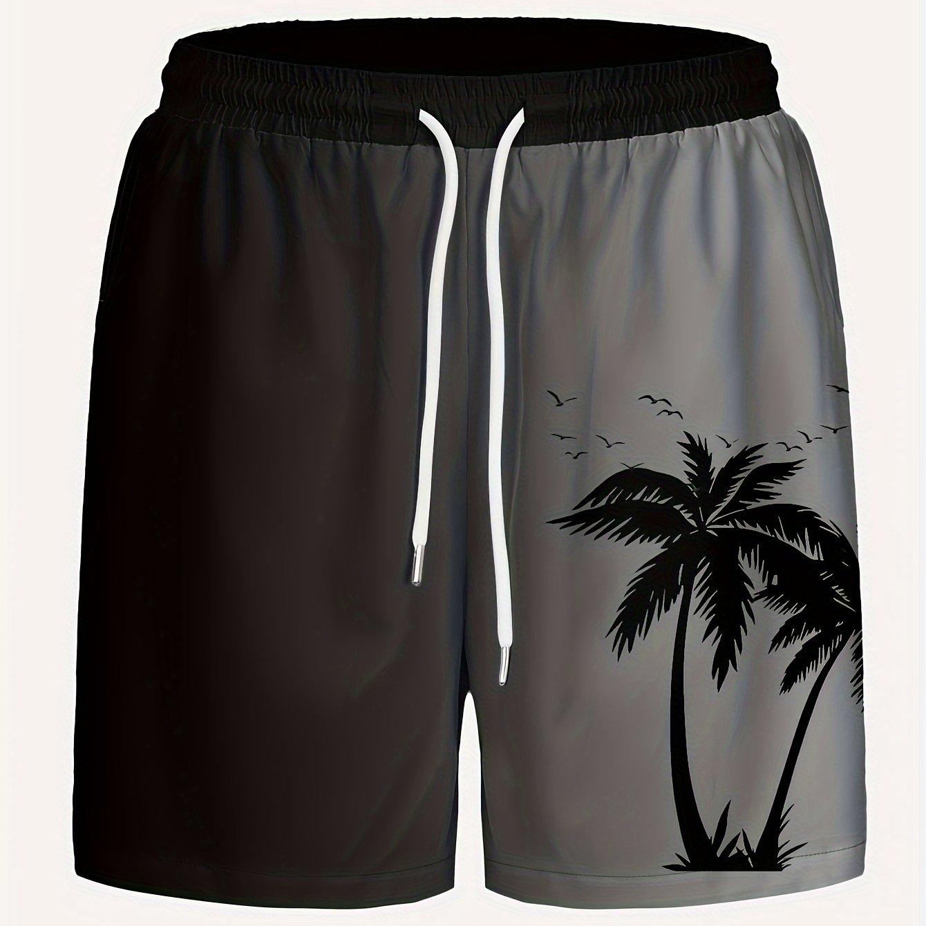 

Летние красочные пляжные брюки с гавайским принтом, мужские легкие свободные спортивные шорты на шнуровке, повседневные спортивные шорты с карманами XL