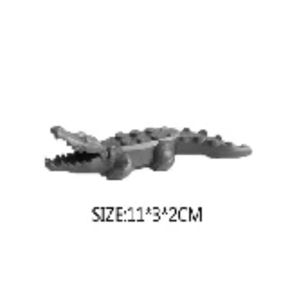Animal Building Blocks City Small Large Ornaments Panda Dog Sheep Pig Cow Zoo Deer Mount Crocodile Tiger Wolf Eagle Boy Gift Toy