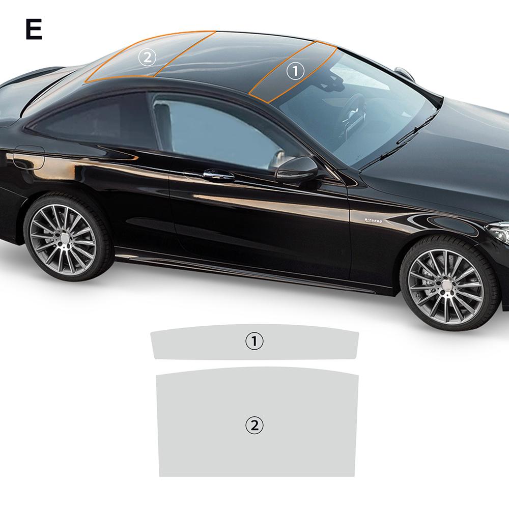 TPU Invisible Car Bumper Paint Protection Film Clear Bra PPF Decal Kit for Mercedes BENZ C-CLASS C205 AMG C43 COUPE 2019-2025