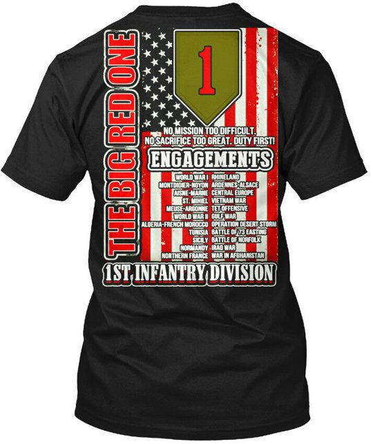 1st Infantry Division The Big Red One 1 No Mission T-Shirt M