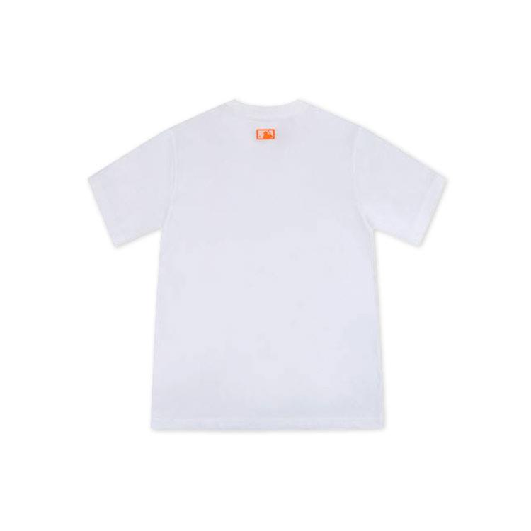 MLB New York Yankees T Shirt Unisex White Orange 31TS10031-50I