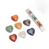 Chakra Stone Promote Positive Energy Decorative Balancing Reiki Healing Stone for Meditation Yoga Heart Shaped Chakra