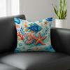 Pattern Aquatic Creature Pattern Cushion Cover Natural Linen Pillowcase Set AllinOne Decor for Sofa Bedroom  Chair