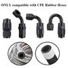 8Pcs 4AN 6AN 8AN 10AN 12AN 2x0° 2x45° 2x90° 2x180° Degree Swivel Hose End Fittings Adapter For CPE Oil Fuel Line Pipe NPT Plug