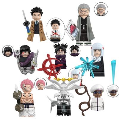 Anime Jujutsu Kaisen Kreskówka Gojo Satoru Itadori Yuj Fushiguro Megumi Okkostu Yuta Klocki Mini Figurki Akcji Zabawka dla Dzieci