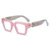 Fashionable And Fresh Pink Girl'S Heart Protective Blue Light Reading Glasses New Sweet And Cute Travel Box Presbyopia Glasses