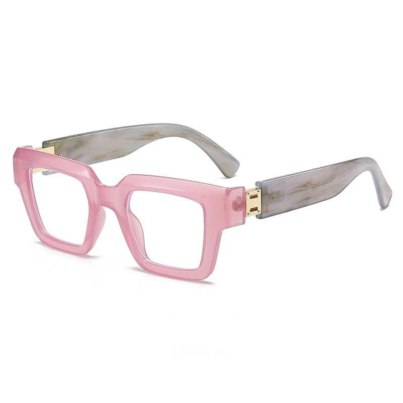 Fashionable And Fresh Pink Girl'S Heart Protective Blue Light Reading Glasses New Sweet And Cute Travel Box Presbyopia Glasses