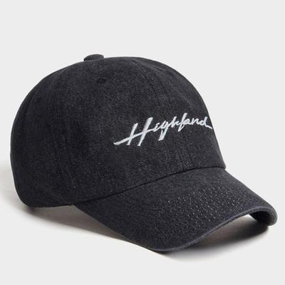 PLATEAU Denim Ball Cap HIGHLAND DENIM CAP BLACK