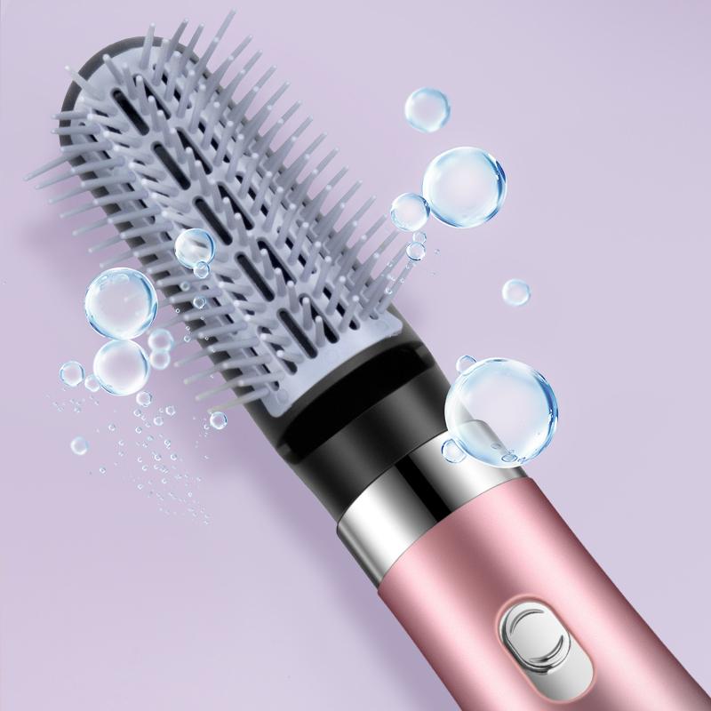3-in-1 Haartrockner Tragbarer Kamm Ionischer Haarstreckbürste Heißluft Locken für Haarroller Föhn Schnelltrocknender Haarwickler Lockenwickler