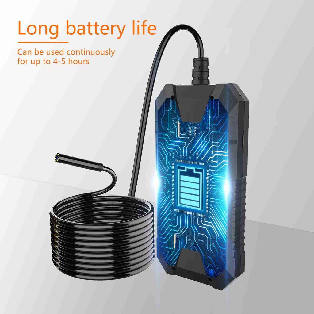 Industrial Endoscope 4.5in Display 1920x1080P Borescope with 8mm Camera Diameter for Automotive Aircraft Mechanics