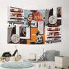 Modern Collage Tapestry Trendy Artistic and Visually Striking Wall Art for a Contemporary Decor Statement