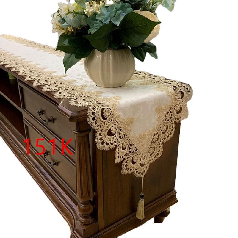 Europäische Spitze Tischläufer & Staubschutz für Amerikanischen Couchtisch oder TV-Schrank