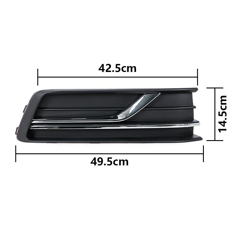 For Volkswagen VW Passat 2016 2017 2018 2019 Fog Light Frame With Electroplated Trim Fog Light Grille Without Fog Lamp Hole