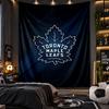 Arazzo da Appendere a Parete Stampa Toronto Maple Leafs Tessuto per Soggiorno Camera da Letto Decorazione Casa