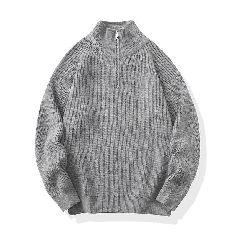 

Men s Winter Hong Kong Style Cable Knit Sweater - Casual, Versatile, High Street Lazy Style, Unisex Knitwear M