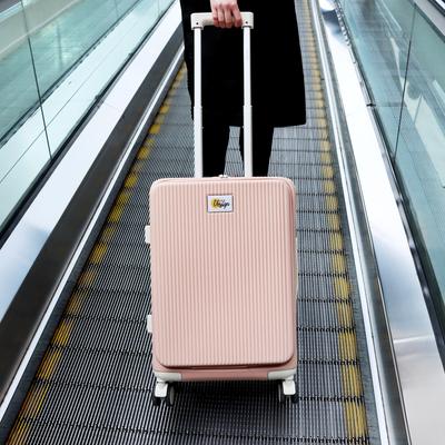 Moods Up Luggage with Cup Holder and USB Port, 20", Pink