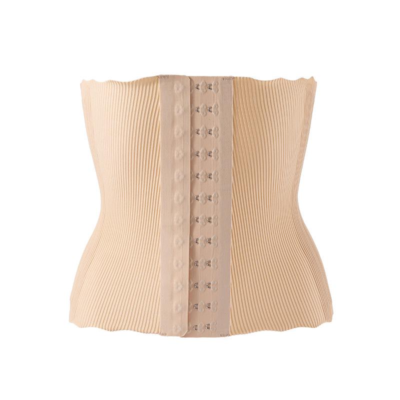 Бесшовный корсет-бандаж с 8 косточками для платьев, 25 см, для формирования фигуры после родов XS (90-105 jin)