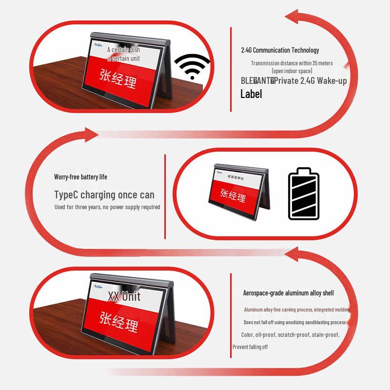 Runpu E-ink Paperless Conference Desk Display (CN version)