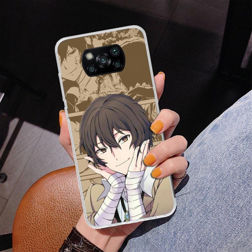 Bungo Stray Dogs Dazai Phnoe Case for Xiaomi Poco X5 X6 X7 Pro X4 Gt F7 Ultra M8 M7 Redmi 15C 15 13C 13 12C 12 Unique Cover Coqu
