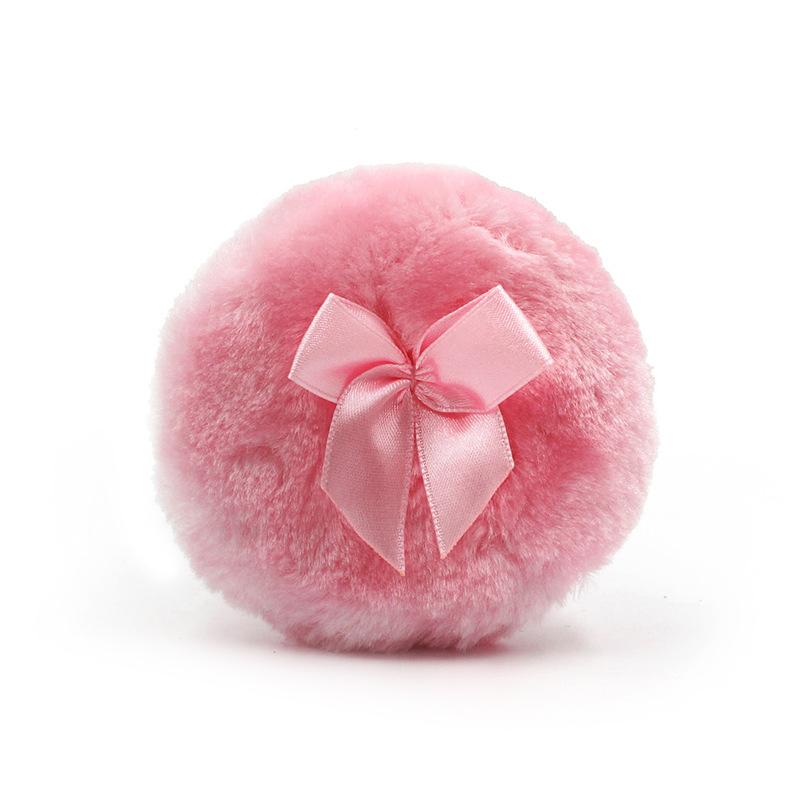 Мягкая и безопасная для кожи пуховка-бантик для нанесения рассыпчатой пудры и детской присыпки