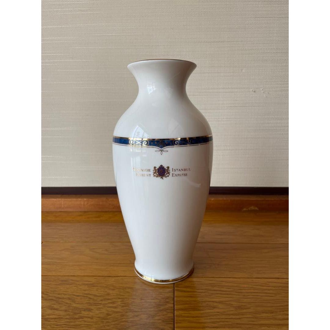 N.I. ORIENT EXPRESS vase white