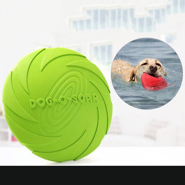 Hot Sale Silicone Soft Frisbeed Pet Bite Resistant Dog Frisbeed Water Chew Toy Strong Rubber Interactive Custom Frisbeed