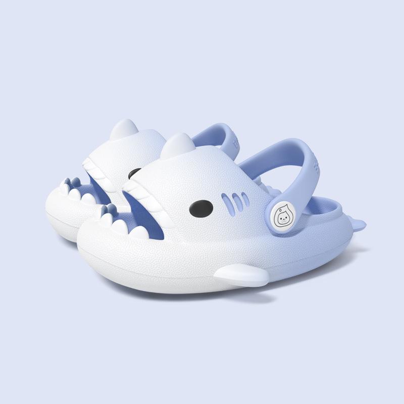 Gradient Shark Kids' Non-Slip Summer Clog Slippers – Cute, Soft Sole for Boys and Girls