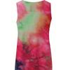Tie Dye tielko s výstrihom do V, ležérne tielko bez rukávov na leto, dámske oblečenie