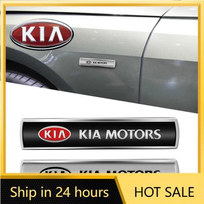 2026 Hot Car Sticker 1Pcs Car Metal Emblem Car Fender Side Tail Body Stickers For Kia Sportage Rio 3 Soul Picanto EV6 Cerato Nir
