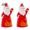 Holiday Car Dashboard Decor 2Pcs Mini Christmas Figurine Santa Claus Snowman Dolls DIY Accessories for Micro Miniature Figures Landscape Dollhouse