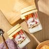 Contenitori per Overnight Oats con Coperchio Ermetico e Cucchiaino 350ml Contenitore per Colazione per Yogurt Insalata Budino di Chia Barattoli in Vetro Portatili a Prova di Perdite per Pasti
