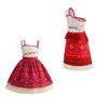 Moana Cosplay Dress For Girls With Fluorescent Fabric Kids Princess Costume For Birthday Gift