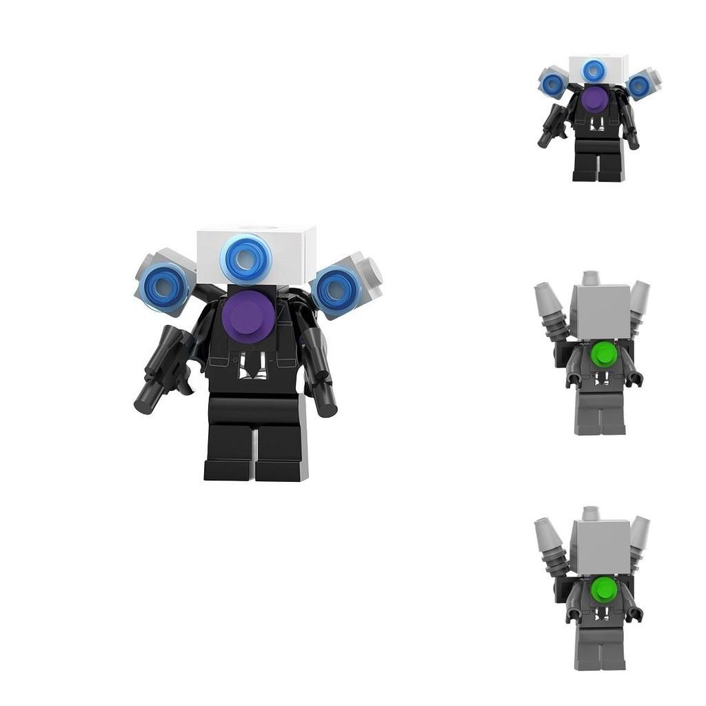 Lg1011 Toilet Man Vs Surveillance Man Series Mic Man Signal Light Man Assembly Building Block Toy Bag
