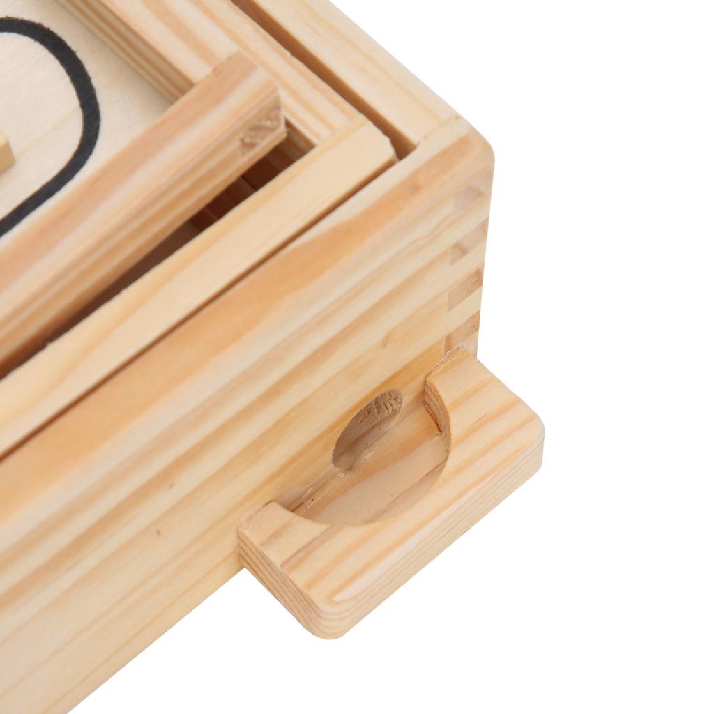 Tablero Laberinto de Madera Bola de Acero Equilibrios Juego de Mesa Laberinto Juguete Educativo de Aprendizaje Regalo