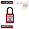 38mm Industrial Safety Padlock LOTO Lockout Nylon Engineering Shackle Personal Energy Lockout Direct Multiple Specifications 6