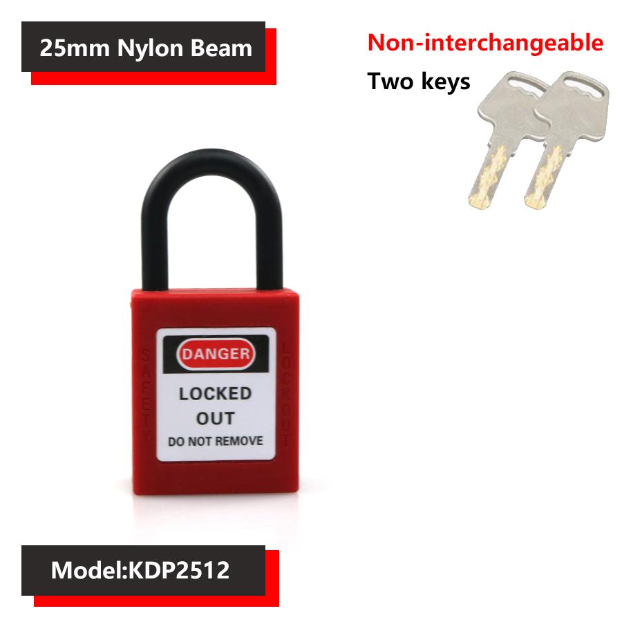38mm Industrial Safety Padlock LOTO Lockout Nylon Engineering Shackle Personal Energy Lockout Direct Multiple Specifications 6