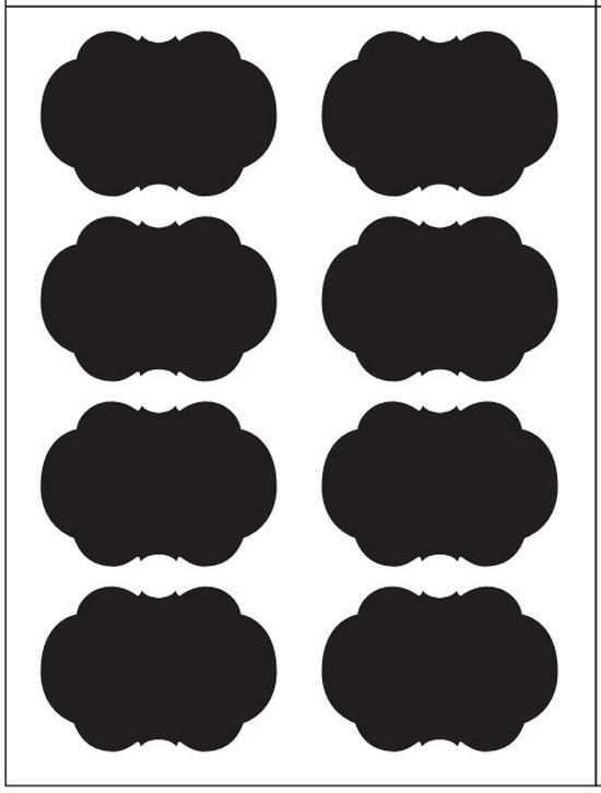 Erasable Self-Adhesive Frosted Blackboard Label for Glass Bottles