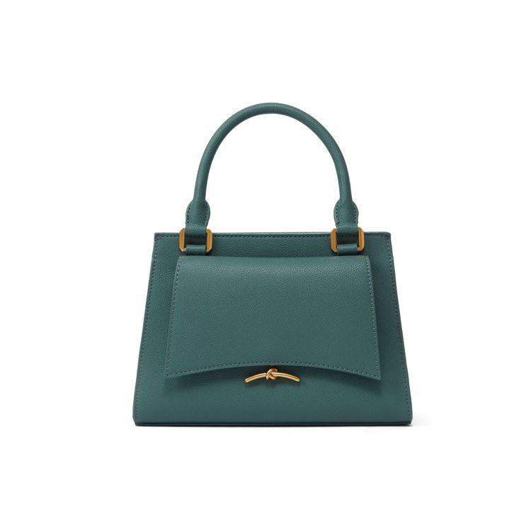 Charles & Keith Vintage Metal Accent Versatile Small CK Shoulder Tote Bag Medium Women handbags Cream Teal Black CK2-30671328