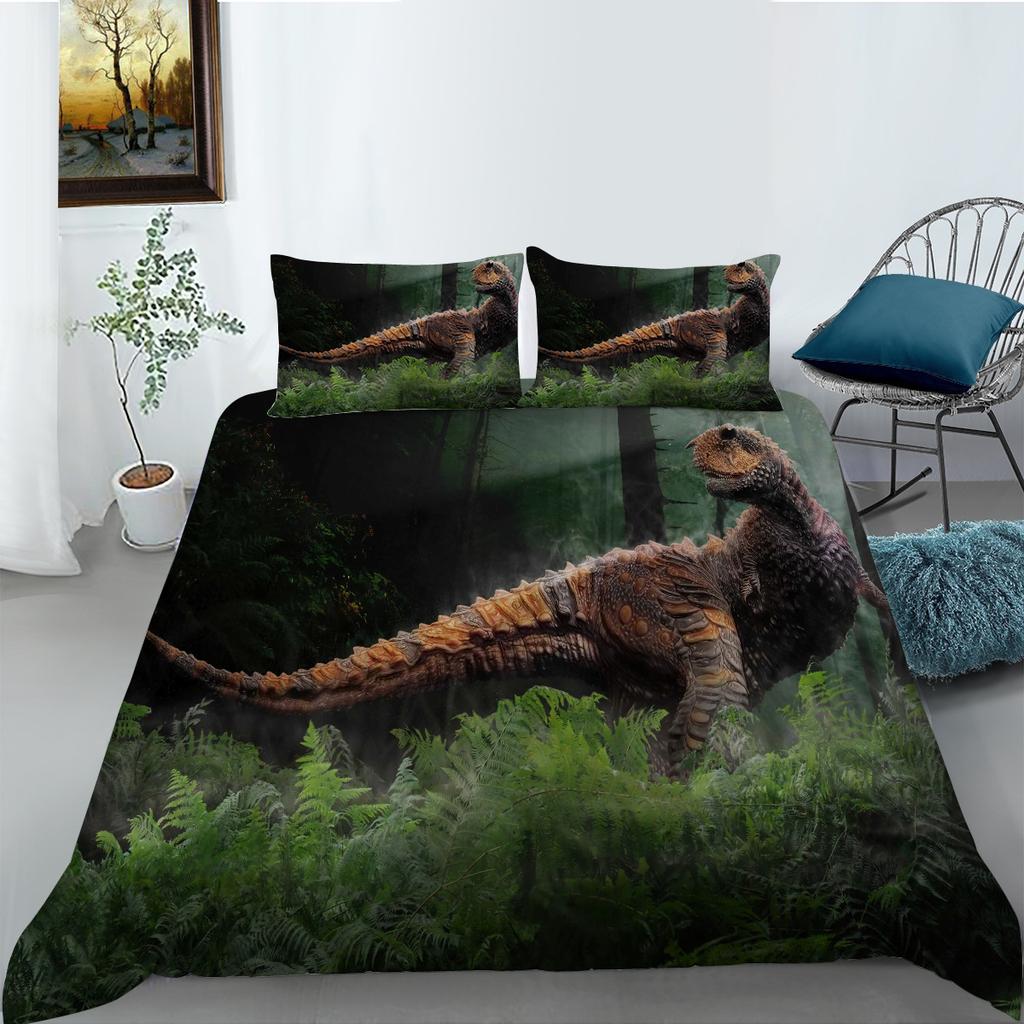 Dinosaur Series Polyester Bedding Two-Piece Set Digital Printing