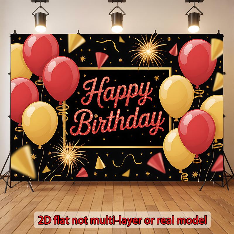 2D plane balloon birthday celebration background fabric home decoration room decoration polyester fiber
