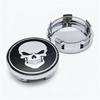 4pcs Skull Logo Emblem Car Wheel Center Caps 58MM 54MM Wheels Hub Centre Cap Skulls Badge Rim Hubcaps Dust Cover Car Accessories