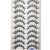 20 Style 10 Pairs Natural 3d Mink Lashes Soft False Eyelashes Cross Messy Dense Eye Lashes Extension Makeup Faux Cils Maquillaje