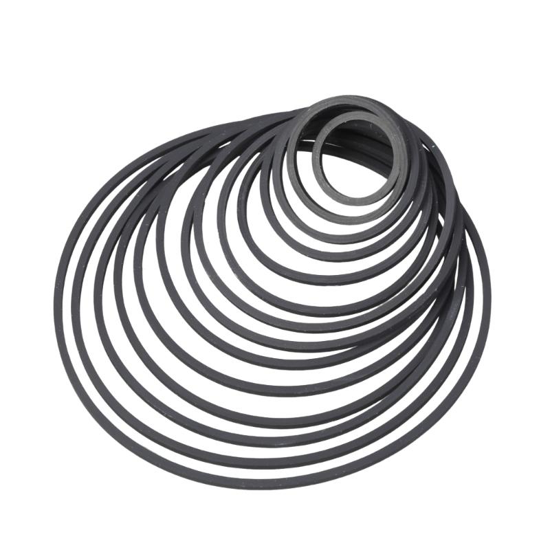 Square Rubber Drive Belts 1.2mm Tape Machine Belt 19mm-100mm Folded Size Optional Size for Recorders