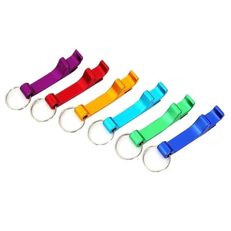 4 Pezzi Apribottiglie Birra Lega di Alluminio Mini Apribottiglie Apri Lattine Apribottiglie Creativo Colore Casuale Regalo Aziendale